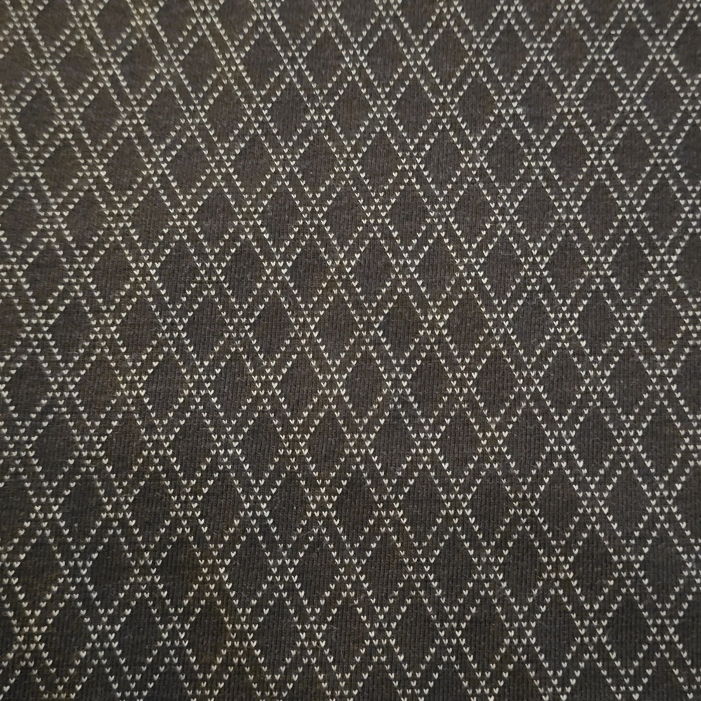 Van Heusen Black Diamond Pattern Polo Shirt - Picture 6 of 8